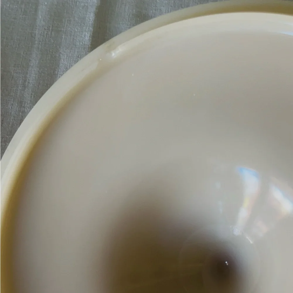 Vintage Fire-King Ivory Milk Glass 9.5” Casserole Replacement Lid Only